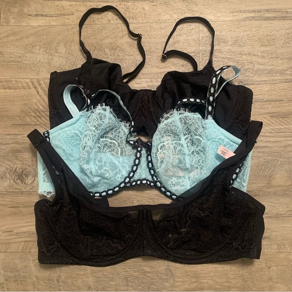 Victoria Secret Bundle 3 Bras Balconette Dream Angels Push Up Without Padding - Picture 2 of 16